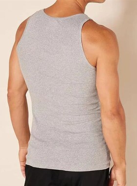 100% Cotton Mens Tank Top Undershirt Cotton Slimming Body Sh