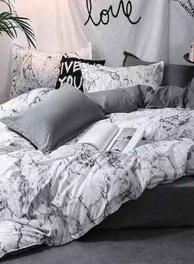 3pcs Duvet ver Set with Pillow Case Double Comforter Bedding