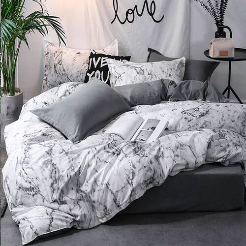 3pcs Duvet ver Set with Pillow Case Double Comforter Bedding