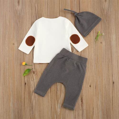 Citgeett Spring Baby Boys Girls Suit Retro Buttons Long Slee