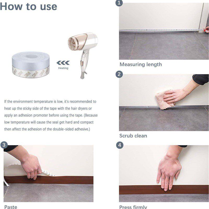 Door Bottom Seal Strip Transparent Weather Stripping Silico