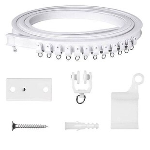 5 Meter White Curtain Rails with Flexible Designs and