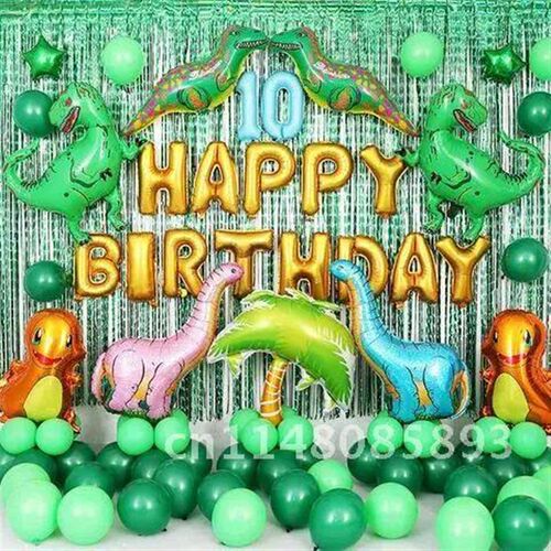 Birthday Dinosaur Balloons Arch Garland Kit Party