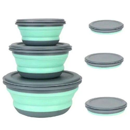 Tableware Essential - 3Pcs Foldable Silicone Bowls with