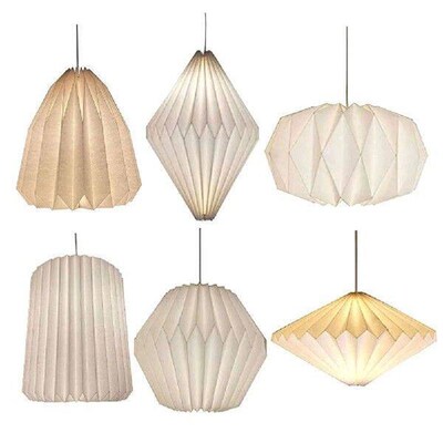 Origami Ceiling Lampshade Nordic Style Folding Pendant
