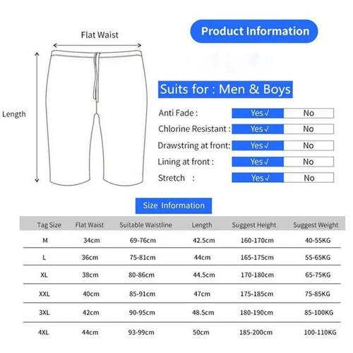 Men Swimsuit Endurance Athletic Training Quick Dry Swimsuit