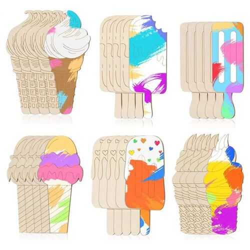 30Pcs Kids Wooden Drawing Stencils Kit Drawing Board Toys Co