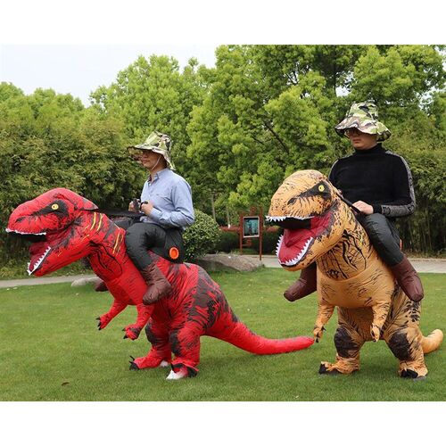 T-REX Monster Inflatable Costume Blow Up Cosplay Dinosaur Cl