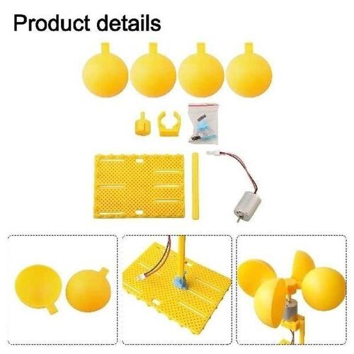 Wind Turbine Generator Kit with Brushless Motor Holder and