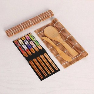 9Pcs/Set Bamboo Sushi Making Kit Sushi Mat Including 2 Sushi