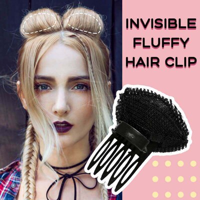 Invisible Fluffy Hair Pad Sponge Clip Kawaii Puff Hair Head