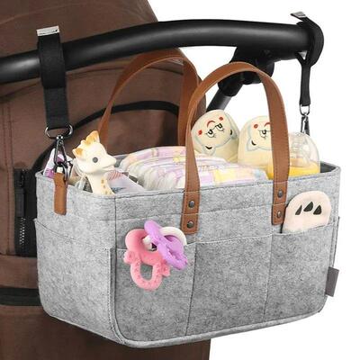 with Handle Caddy Changing Nappy Kids Storage Carrier Large
