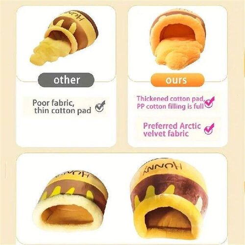Cat Bed House Removable Plush Mat Cats Puppy Four Seasons