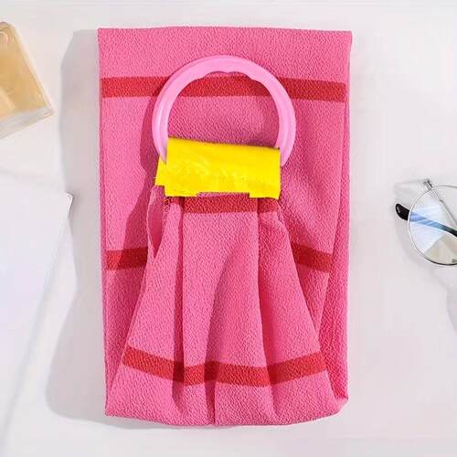 Exfoliating Back Bath Scrub Washcloth Strap Towel With Rope