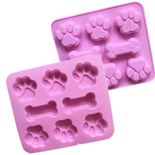 Dog Footprint Silicone Mold Cake Molds Bone Cookie Cutter Fo