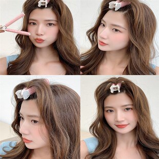 5PCS Set Natural Fluffy Hair Clip No Heat Curling Iron Plast