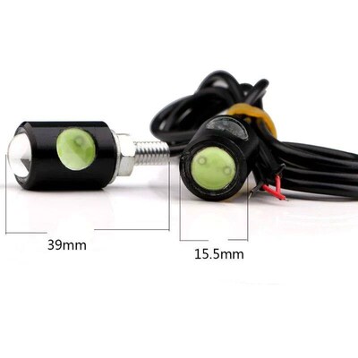 2Pcs LED Motorcycle Signal Lamp Super Bright LED Number Lice