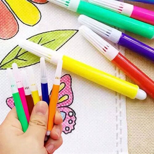 4-24Packs 6-Color Watercolor Pens Mini Drawing Marker Suitab