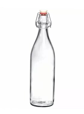 Clasp glass sealed water bottle enzyme wine juice bottle 1