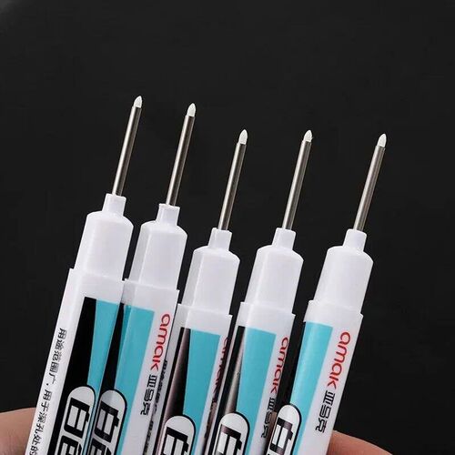 5/10PCS/Set 0.7mm 20mm Long Nib White Marker Pens Multi-Purp