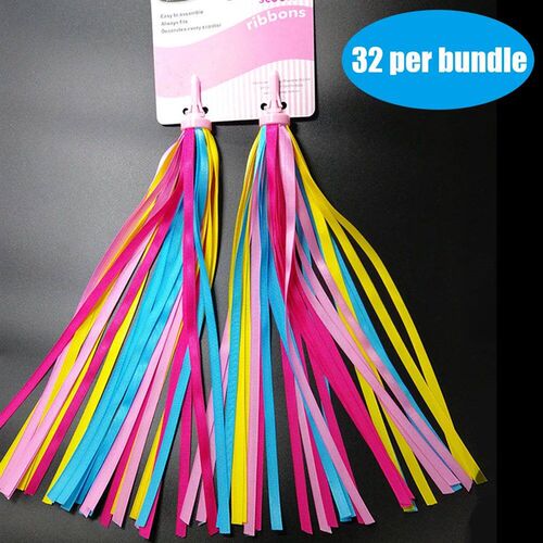 2pcs Bicycle Handlebar Colorful Tassel Sreamers Kids Scooter