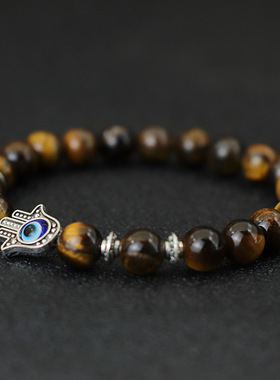 Turkey Evil Eyes Bracelet For Men Women Gothic Fatima Hand