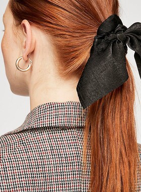 6.5Inch Candy Color For Women Hair  Scrunchie Bows tail Hold
