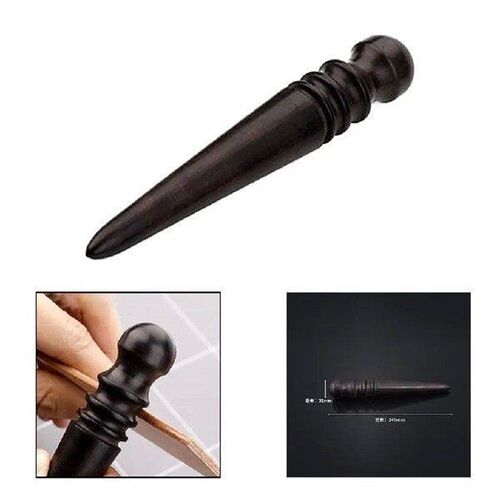 Wooden Leathercraft Slicker Round Burnisher Polished Rod