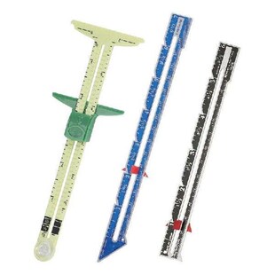 JHD 3 Pieces Sliding Gauge Measuring Sewing Tool Set
