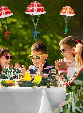 10/100pcs Parachute Toys for Kid, Army Men Action Figures