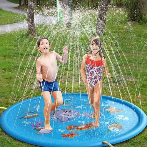 2024Children Play Spray Mat 100/170cm Beach Inflatable Water