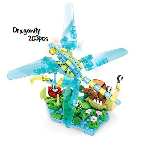 1Pc Insect Building Blocks Mantis Dragonfly Butterfly Beetle