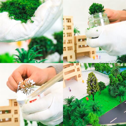 HO Scale ree Powder Model Toy HO Train Building Miniature DI