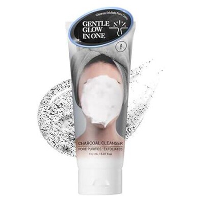 FOAMIST AHA Charcoal Foaming Gel Wash Cleanser for Acne -