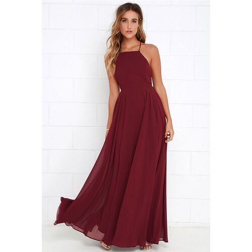 Fashion Women Summer Sleeveless Strap O neck Boho Dress Casu