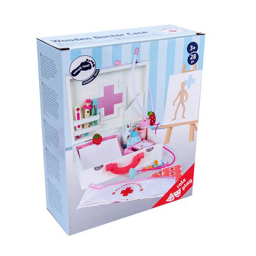 Childrens wooden toys playing house, strawberry medicine b