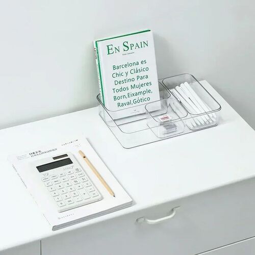 Transparent Box Storage Organizer Desk Plastic Storage Box C