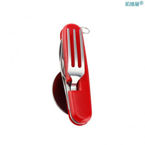 Multifunctional Outdoor Tableware Stainless Steel Foldable