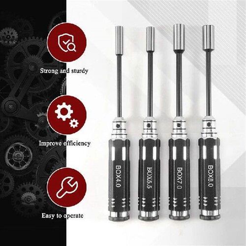 RC Model Tool 4PCS Hex Screw Drivers Hex Nut Socket Wrench