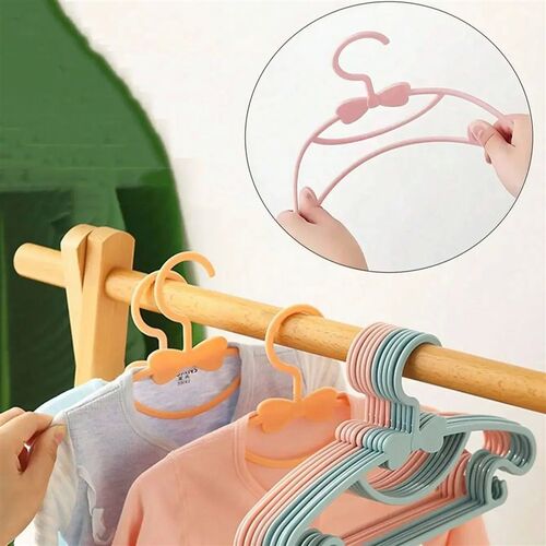 5-50Pcs Baby Hangers Plastic Kids Clothes Storage Hanger for