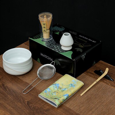 Matcha Tea Set with Whisk and Brush 日式抹茶工具套装