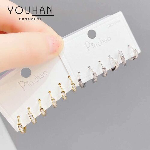 New Simple Texture Circle Ear Buckle Personalized Slimming G