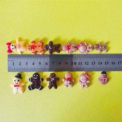 10pcs flat back boys girls cookies/miniatures Gingerbread ma
