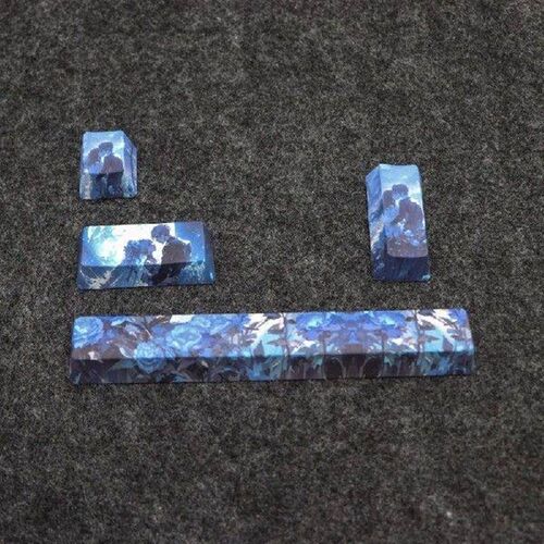 PBT Keycap Set OEM Height For Esc Enter 6.25u Spacebar 4PCS
