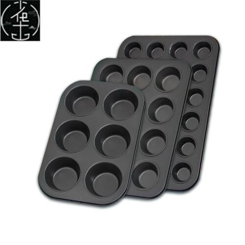 Round Muffin CupCake Mold Egg Tart Baking Pan Tray纸杯蛋糕模
