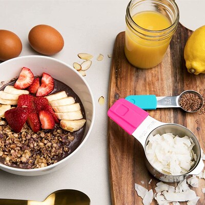 Megnetic  Measuring Cups Cute 4 pieces Metal Stainless Steel