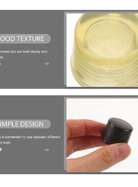 1 Pair Rubber Hammer Tips Replacement Striking Head Mallet