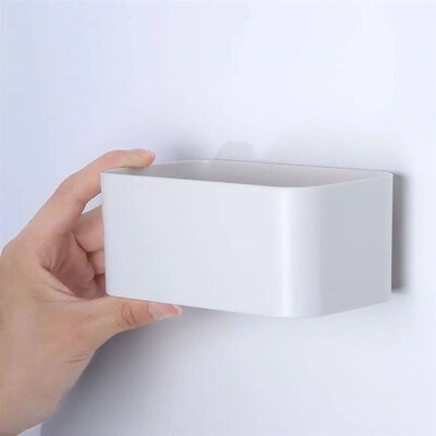 Wall Mounted Organizer Punch Free Remote Control Holder Fixe