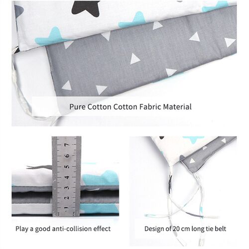 130*30cm Baby Bed Bumper Double-faced Newborn Crib Around Pr