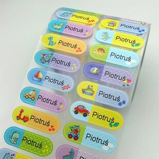 Name Tag Sticker Customize Stickers for Clothes Waterproof C